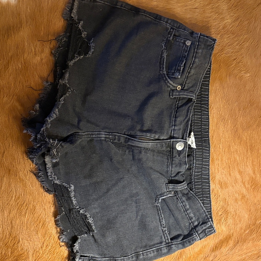 Stylish Aerie Black Denim Women Shorts